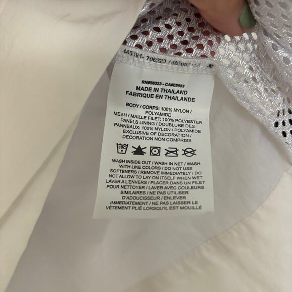 NWOT Jordan Mesh Wrap Top White Athleisure Sportswear Size M - Picture 7 of 11